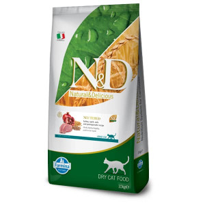 FARMINA N&D CAT LG TURKEY NEUTERED kaķu barība Tītars, granātābols 10kg